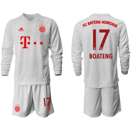 Fotballdrakt FC Bayern München Jerome Boateng 17 Barn Bortetrøye 2020-2021 Langermet